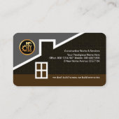 クリエイティブ屋上建物建築 名刺 (裏面)