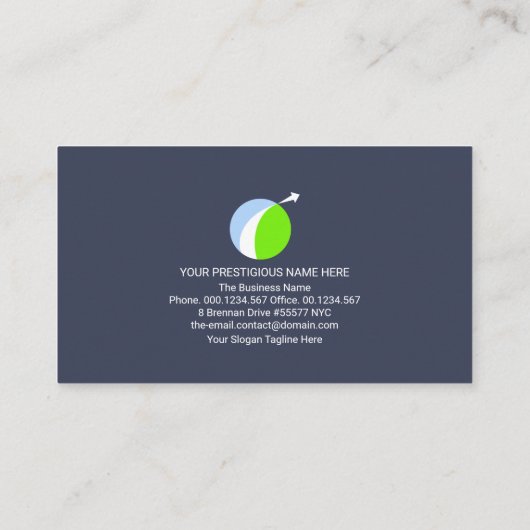 クリエイティブ巻き道の地図ロジスティック輸送アイコン 名刺 (裏面)