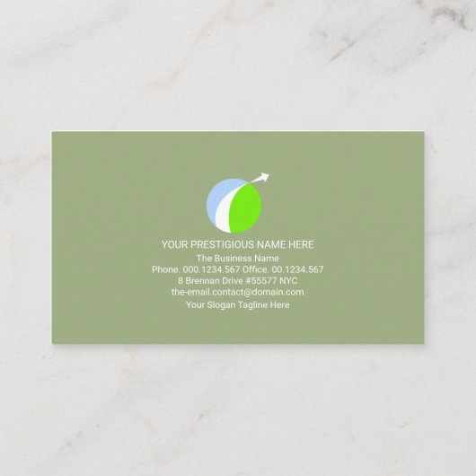 クリエイティブ巻き道路マップロジスティックタイプアイコン 名刺 (裏面)