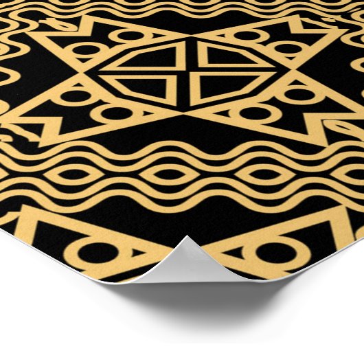 クリエイティブ幾何学的シームレスパターン。 triangle, cir ポスター (角)