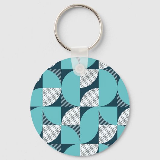 クリエイティブ幾何形状パターン キーホルダー (正面)