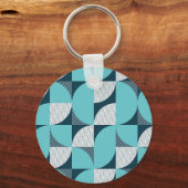 クリエイティブ幾何形状パターン キーホルダー (正面)