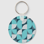 クリエイティブ幾何形状パターン キーホルダー (裏面)