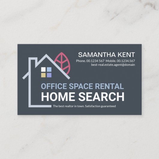 クリエイティブ建物ホームランドスケープ不動産仲介業者 名刺 (正面)