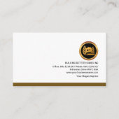 クリエイティブ建物ルーフプロフェッショナル建築 名刺 (裏面)