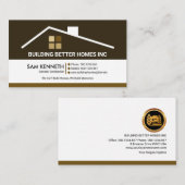 クリエイティブ建物ルーフプロフェッショナル建築 名刺 (正面/裏面)