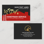 クリエイティブ建物屋上の金ゴールド手作りツール 名刺 (正面/裏面)