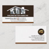 クリエイティブ建物屋上プロフェッショナル業者 名刺 (正面/裏面)