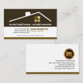 クリエイティブ建物屋根建築ビルダ 名刺 (正面/裏面)