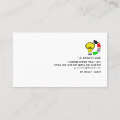 クリエイティブ建物電力線電気工事請負業者 名刺 (裏面)