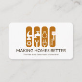 クリエイティブ建築のツールのバナー 名刺 (正面)