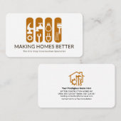 クリエイティブ建築のツールのバナー 名刺 (正面/裏面)