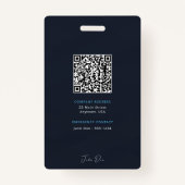 クリエイティブ従業員フォトID会社セキュリティバッジ バッジ (裏面)