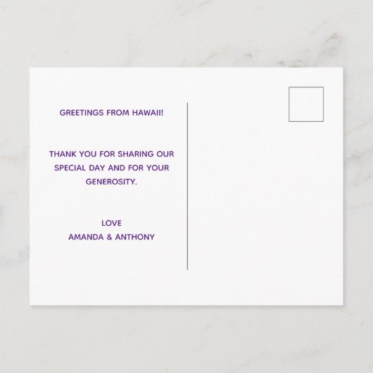 クリエイティブ感謝してい写真あなたはがき インビテーションポストカード (裏面)