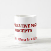 クリエイティブ戦の概念のMug コーヒーマグカップ (中央)