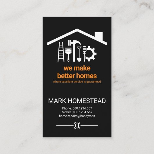 クリエイティブ手利具屋根 名刺 (正面)