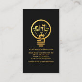 クリエイティブ手利具電球 名刺 (裏面)