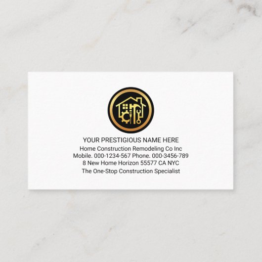 クリエイティブ手利師ツール建物 名刺 (裏面)