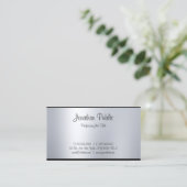 クリエイティブ手書きスクリプトシルバーカリグラフィー 名刺 (スタンド正面)