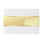 クリエイティブ手書きスクリプト文字フェイク金ゴールドエレガント 招待状ベリーバンド (裏面例)