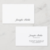 クリエイティブ手書き手書き書きモダン文字 名刺 (正面/裏面)