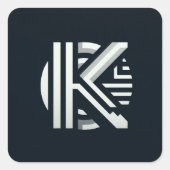 クリエイティブ手紙スタイルシール スクエアシール (正面)