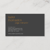 クリエイティブ折り紙クレーンオレンジオンダークグレー 名刺 (裏面)