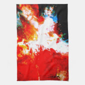 クリエイティブ抽象芸術アートワーク キッチンタオル (縦)