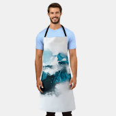 クリエイティブ抽象芸術絵を描の手の背景， wallpap エプロン (着用した状態)