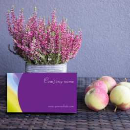 クリエイティブ抽象芸術QRパープル名刺 名刺