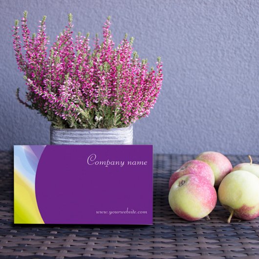 クリエイティブ抽象芸術QRパープル名刺 名刺