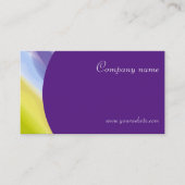 クリエイティブ抽象芸術QRパープル名刺 名刺 (正面)