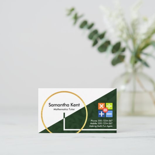 クリエイティブ数形浮動小数点数 名刺 (スタンド正面)