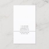 クリエイティブ書道スクリプトトレンディーシンプルプレーン 名刺 (裏面)
