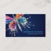 クリエイティブ書- Fountain Ink Pen Butterfly 名刺 (正面)