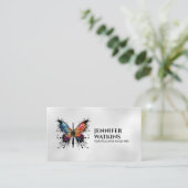 クリエイティブ書- Fountain Ink Pen Butterfly 名刺 (スタンド正面)