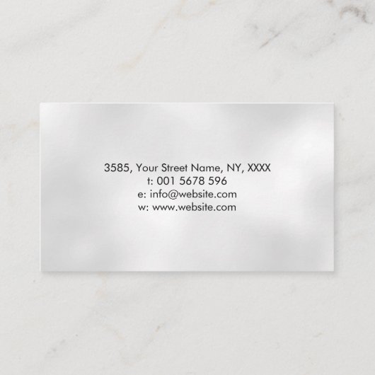 クリエイティブ書- Fountain Ink Pen Butterfly 名刺 (裏面)