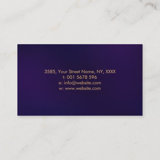 クリエイティブ書- Fountain Ink Pen Butterfly 名刺 (裏面)