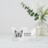 クリエイティブ書- Fountain Ink Pen Butterfly 名刺 (スタンド正面)