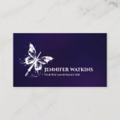 クリエイティブ書- Fountain Ink Pen Butterfly 名刺 (正面)