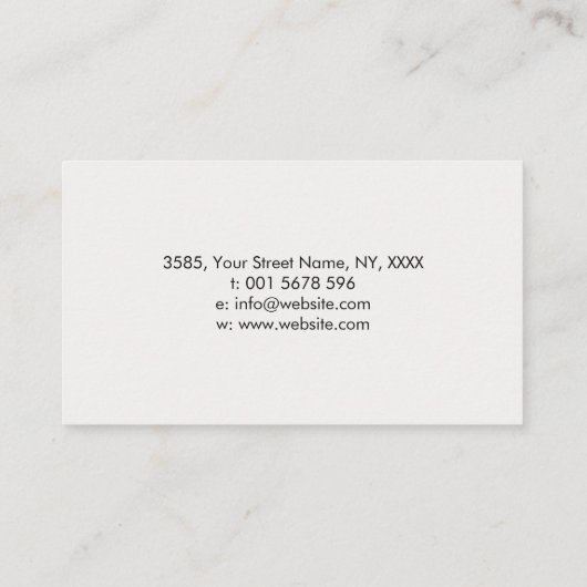 クリエイティブ書- Fountain Ink Tree 名刺 (裏面)