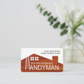 クリエイティブ木材建物屋上 名刺 (スタンド正面)