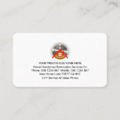 クリエイティブ木材建物屋上 名刺 (裏面)