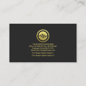 クリエイティブ株式共有グラフ金融マネーマーケット 名刺 (裏面)