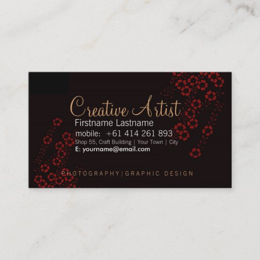 クリエイティブ業名刺 名刺 (正面)