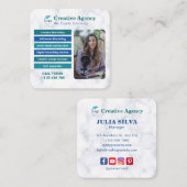 クリエイティブ機関デジタルマーケティング名刺 スクエア名刺 (正面/裏面)