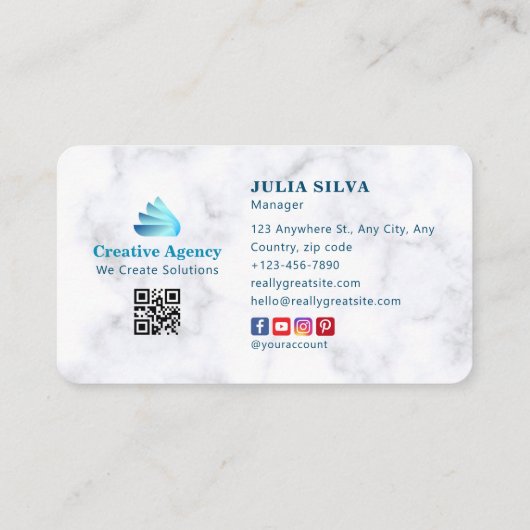 クリエイティブ機関デジタルマーケティング 名刺 (裏面)