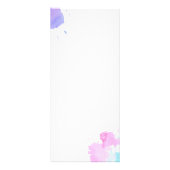 クリエイティブ水彩まつ毛ブルー ラックカード (裏面)