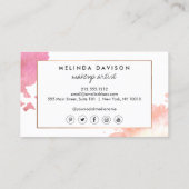 クリエイティブ水彩まつ毛/眉毛ロイヤリティ ロイヤリティカード (裏面)