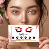 クリエイティブ水彩まつ毛/眉毛ロイヤリティ ロイヤリティカード